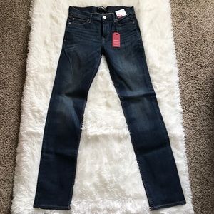 Express Dark Skinny Mid Rise Jean